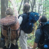 people learning about edible plants in NC