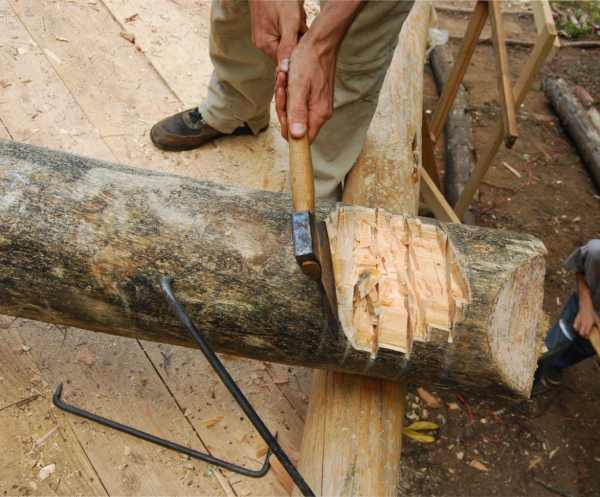 natural building workshops log cabin