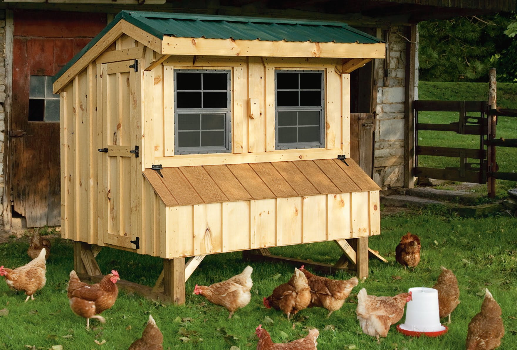 pretty chicken coop