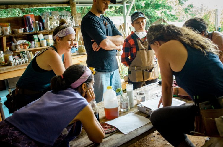 online tiny house academy instructing tiny house class students