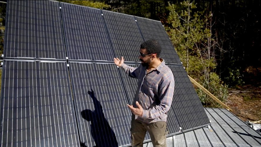 online tiny house academy instructor teaching about solar panels