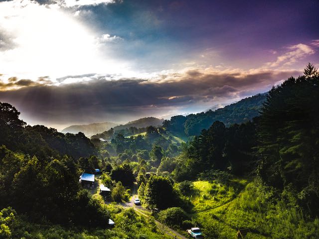 vista of the blue ridge mountains