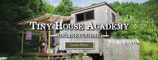 banner ad for online tiny house academy