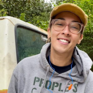 Dare online tiny house building class student