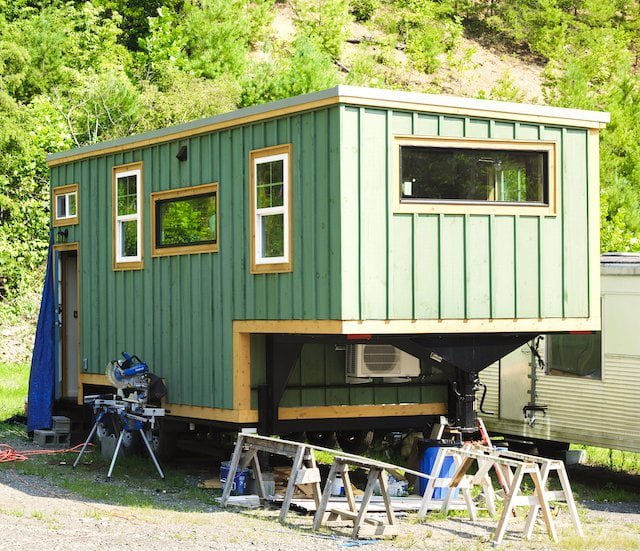 Tiny house built at Nanostead campus