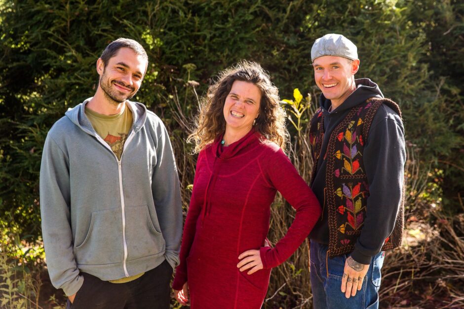 Austin, Natalie and Chad are the site crew of Wild Abundance
