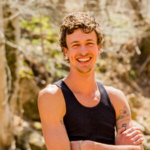 Levi, one of the tiny house building workshop instructors at Wild Abundance