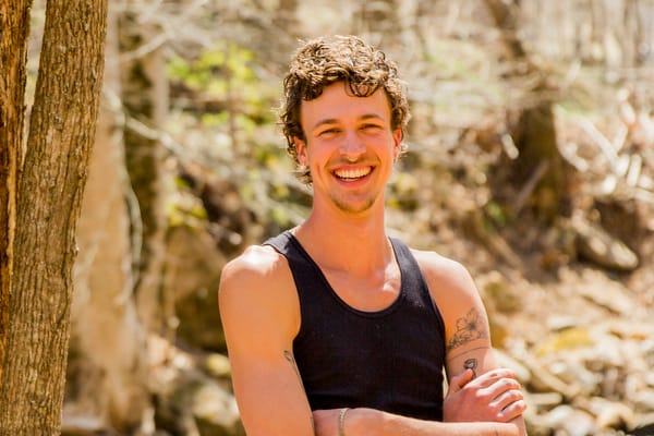 Levi, one of the tiny house building workshop instructors at Wild Abundance