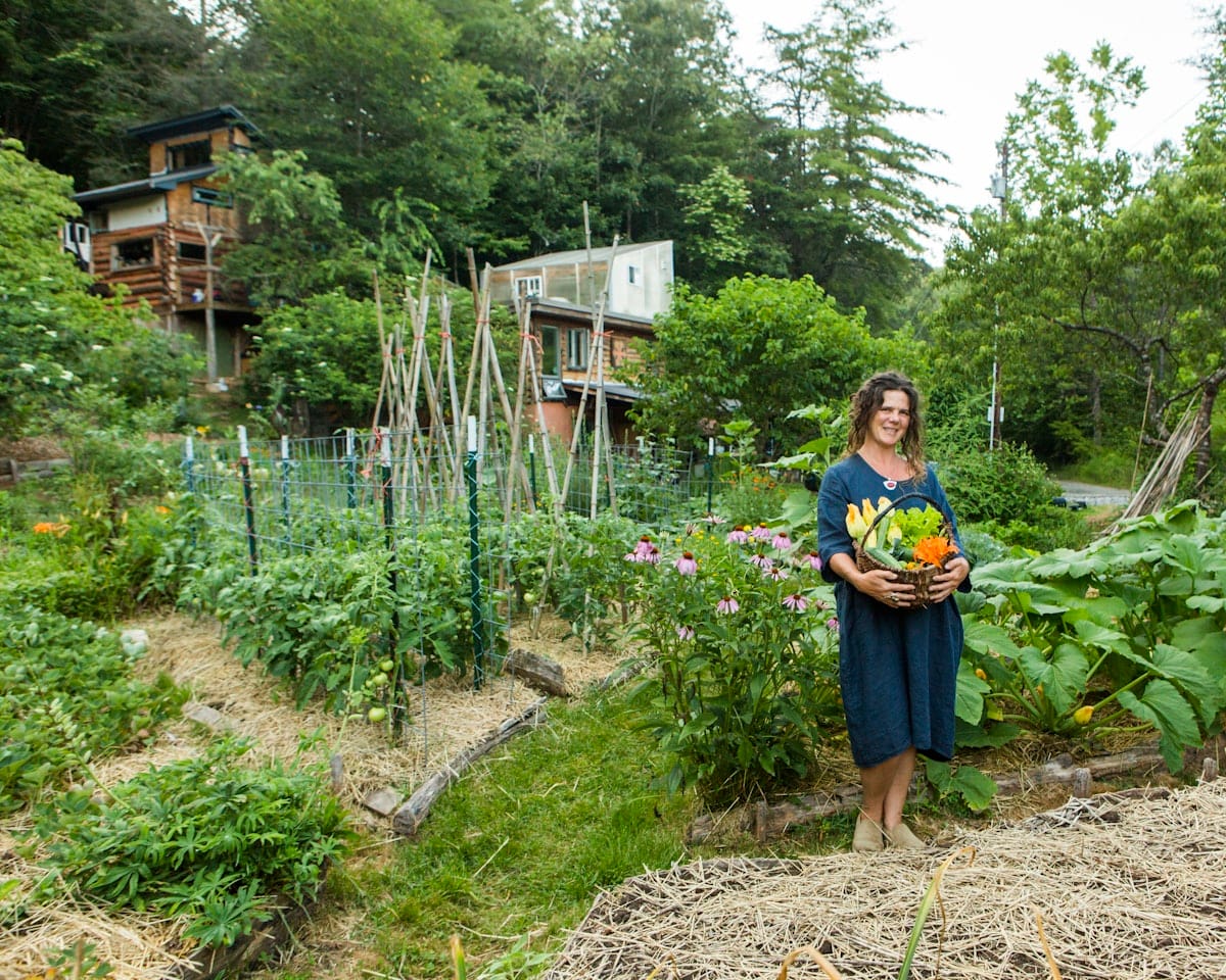 STew-5412-Natalie portrait basket harvest vegetables summer-1340-WA-Gardening Book-SarahTew2024-