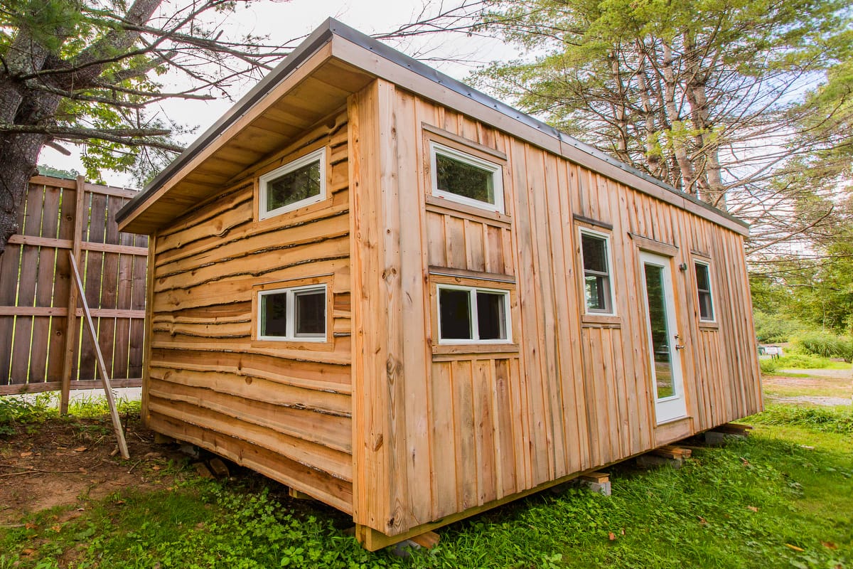 24-Helene Tiny House Plans Wild Abundance A standing model of the Helene House