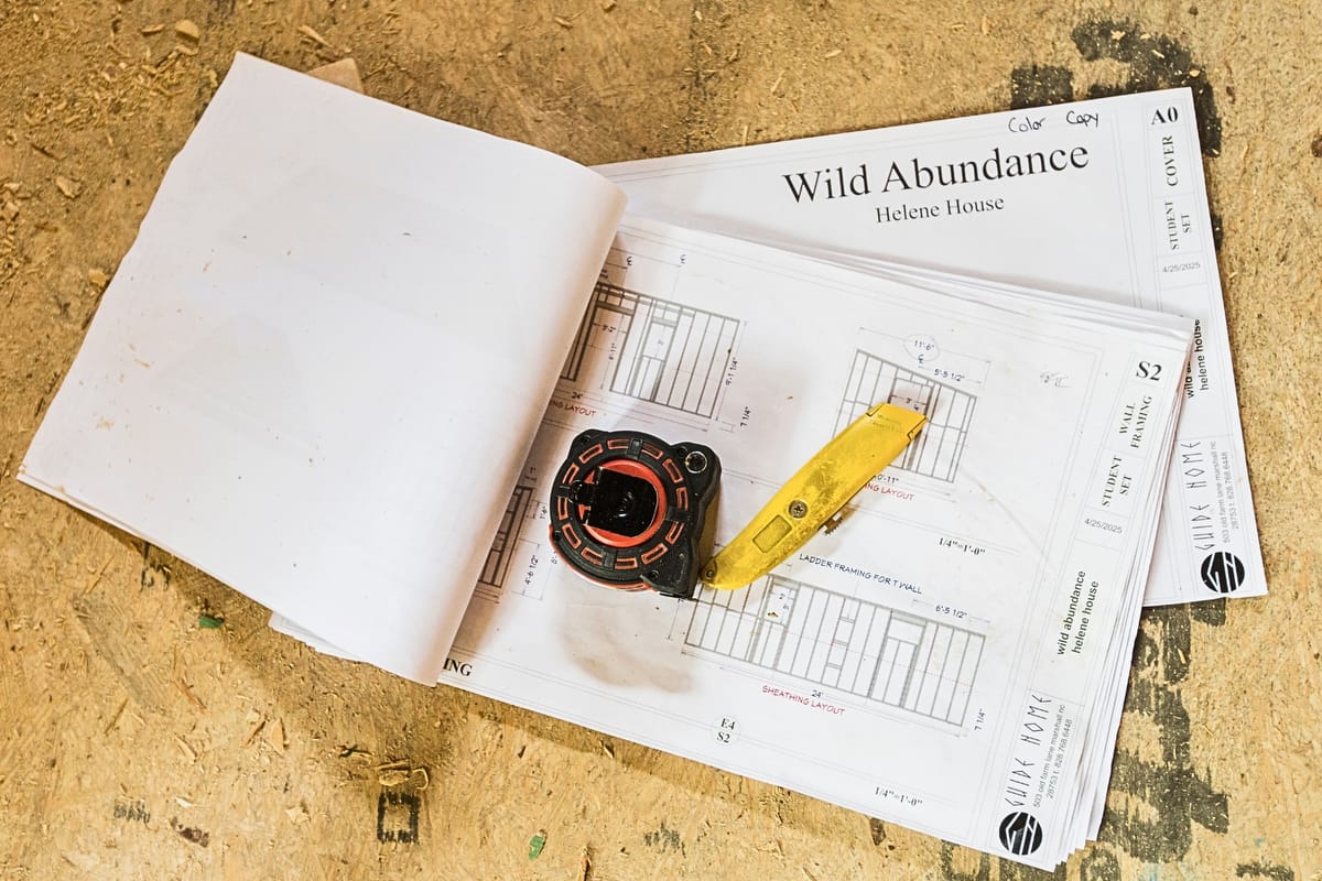 tiny house blueprints for $27 at Wild Abundance