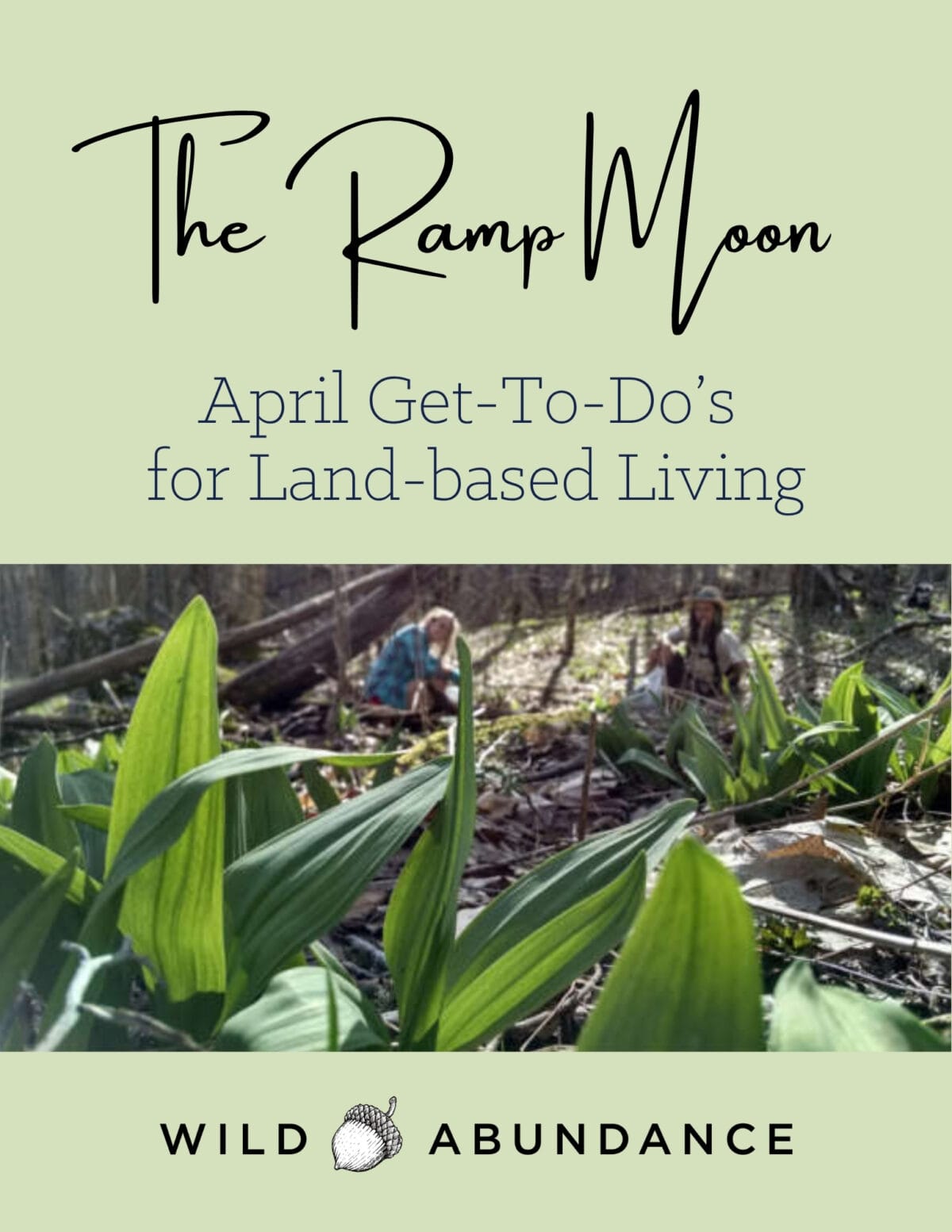 April get to do's free guide cover April Get-To-Do's for Land-based Seasonal Living: A free pdf guide from Wild Abundance